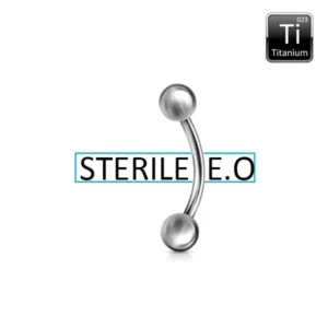 Sterilized Jewelry Curved Eyebrow Barbells Open Tattoo Supply